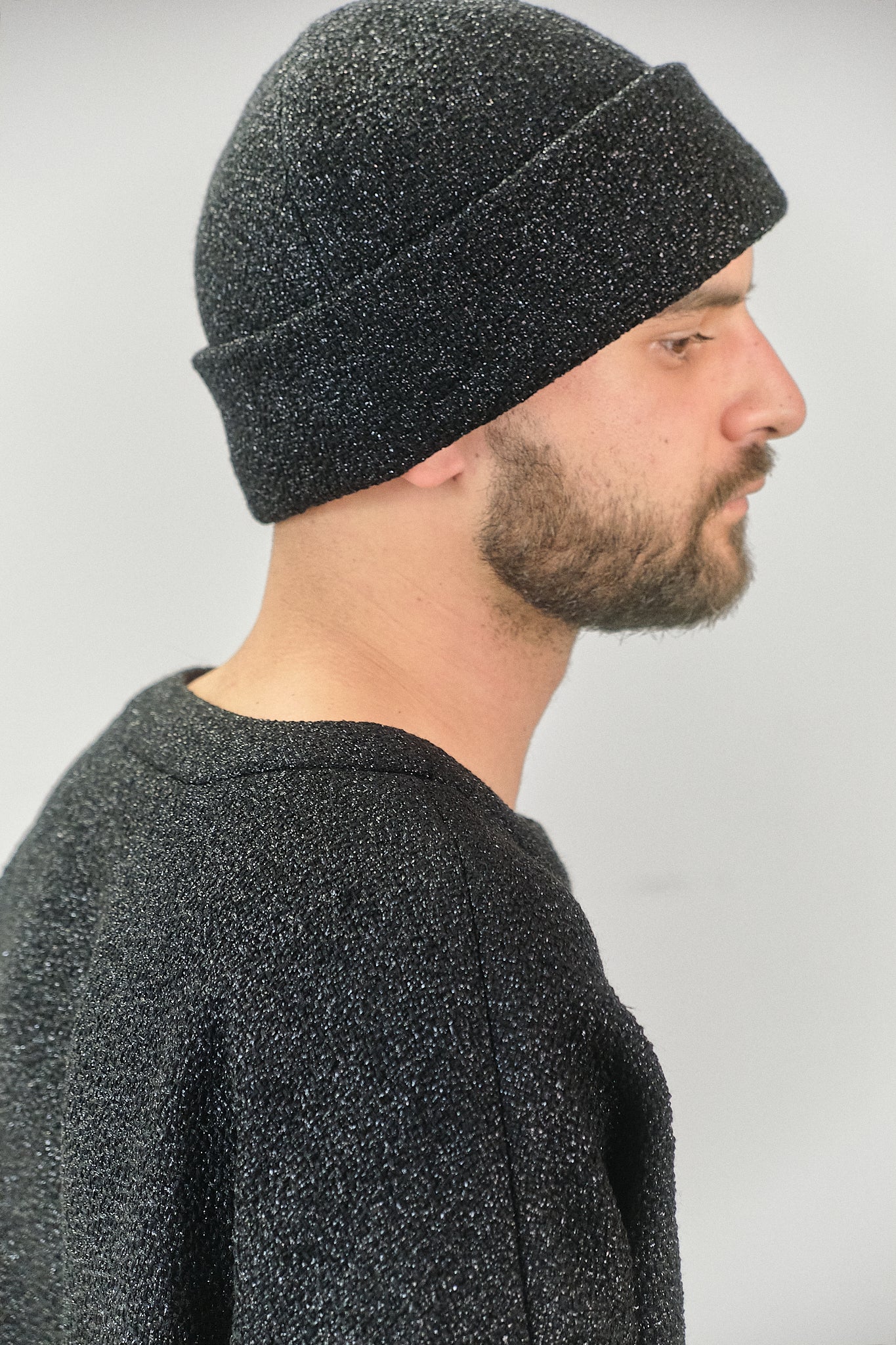 HAT - Reversible Shiny Antracite/Black Beanie - PRE-ORDER